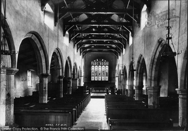Photo of Warton, The Church Interior 1898