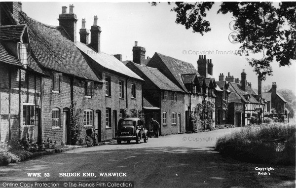 Photo of Warwick, Bridge End c.1950