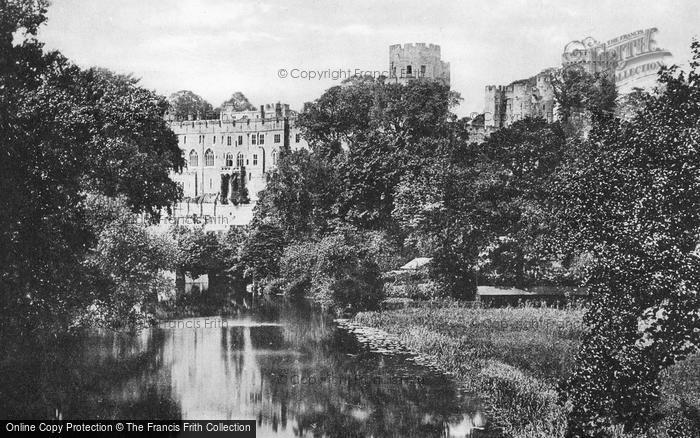 Photo of Warwick, Castle, From The Bridge c.1900