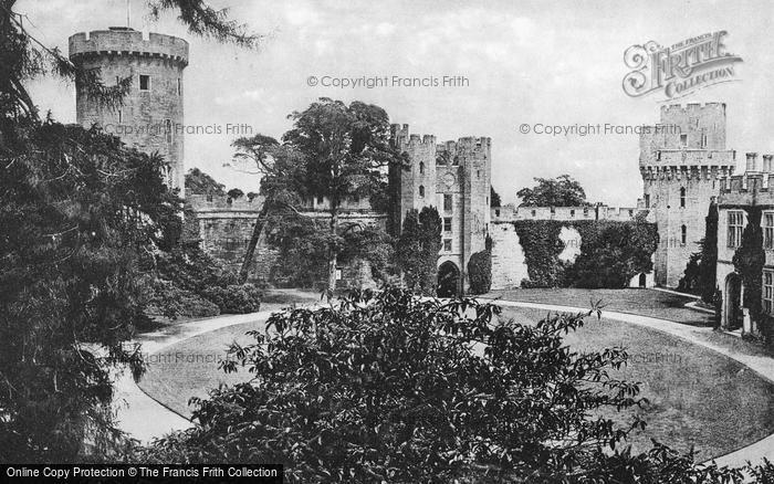 Photo of Warwick, Castle, The Inner Court From The Mount c.1900