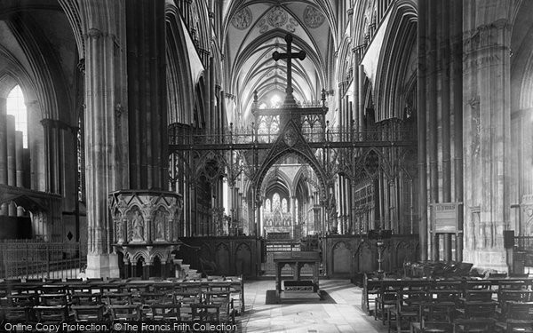 Photo of Warwick, Church Interior Pre1875