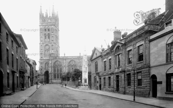 Photo of Warwick, Church Street And St Mary's Church 1922