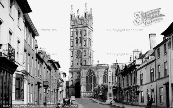 Photo of Warwick, Church Street And St Mary's Church c.1955