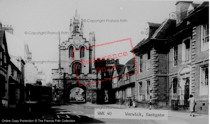 Photo of Warwick, Eastgate c.1955