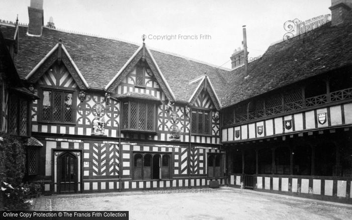 Photo of Warwick, Leycester's Hospital, The Courtyard 1882