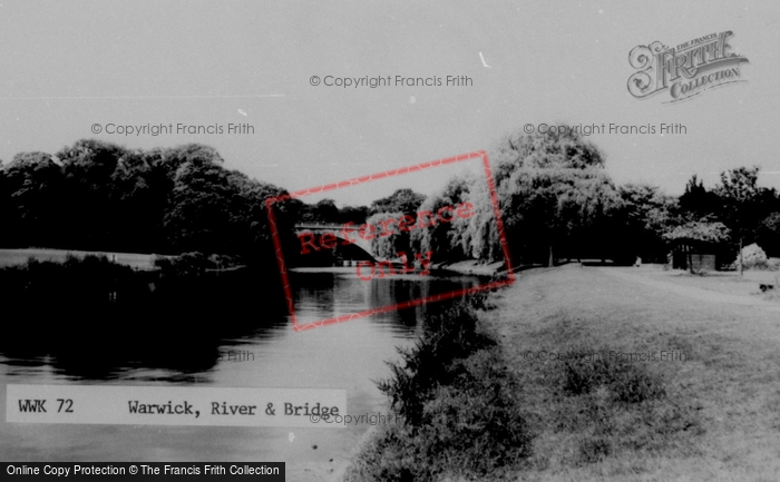 Photo of Warwick, River And Bridge c.1960