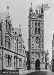 St Mary's Church And The Post Office 1892, Warwick