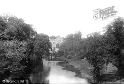 The Castle From The River Avon 1892, Warwick