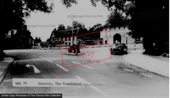 Photo of Warwick, The Roundabout c.1965