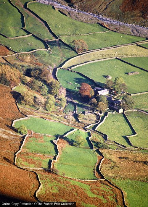 Photo of Wasdale Head, Burnthwaite Farm From Yewbarrow c.1995