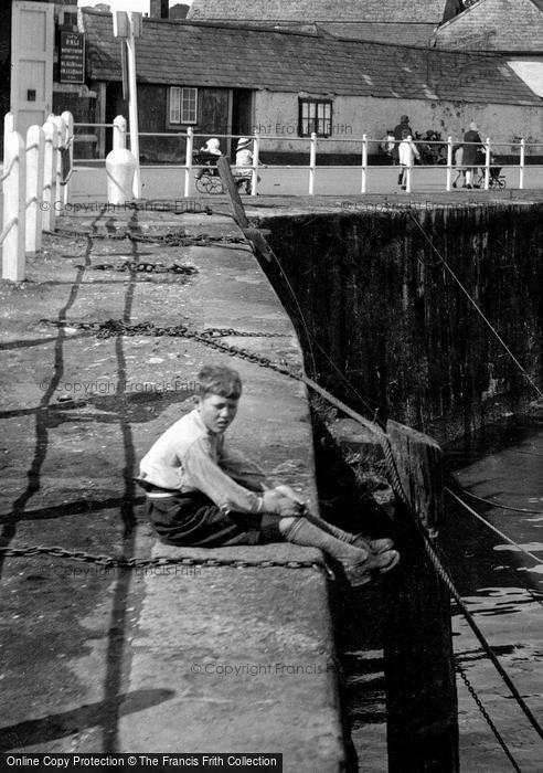 Photo of Watchet, A Boy On The Harbourside 1927