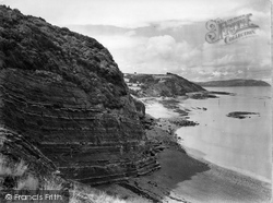 Alabaster Cliffs And Cleeve Bay 1931, Watchet