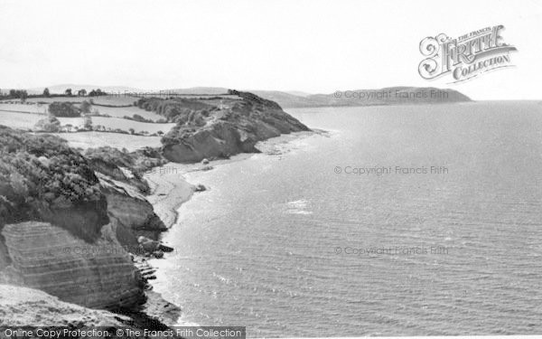 Photo of Watchet, Alabaster Cliffs And Warren Farm 1957