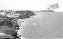 Alabaster Cliffs And Warren Farm 1957, Watchet