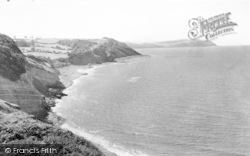 Alabaster Cliffs And Warren Farm 1957, Watchet