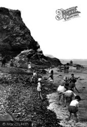 Children Paddling On The Beach 1927, Watchet