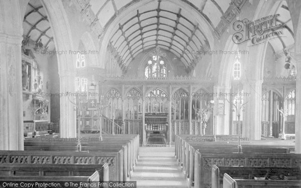 Photo of Watchet, Church Interior 1906