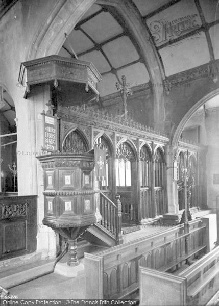 Photo of Watchet, Church Interior 1913