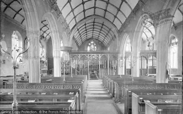 Photo of Watchet, Parish Church Interior 1913