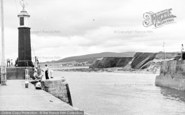 Photo of Watchet, The Harbour Entrance 1952
