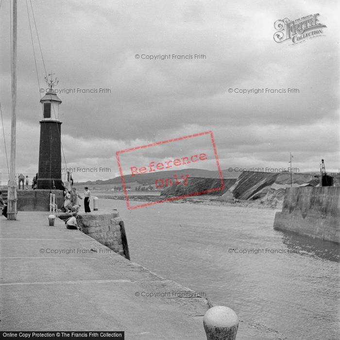 Photo of Watchet, The Harbour Entrance 1952
