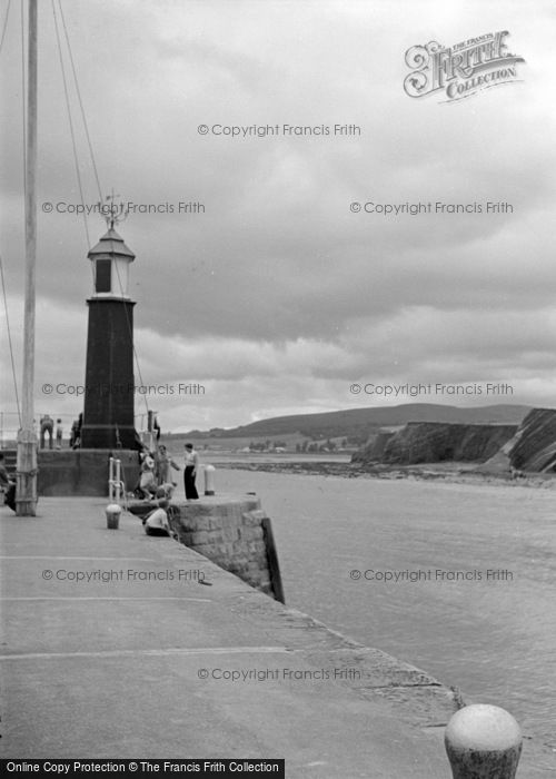 Photo of Watchet, The Harbour Entrance 1952