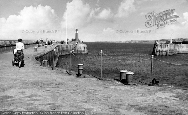 Photo of Watchet, The Harbour Entrance 1957