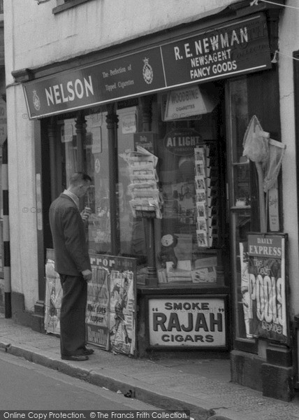 Photo of Watchet, The Newsagent 1961