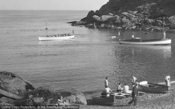 Photo of Watcombe, Boats And Sunbathers c.1938