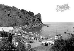The Beach From The Steps c.1938, Watcombe