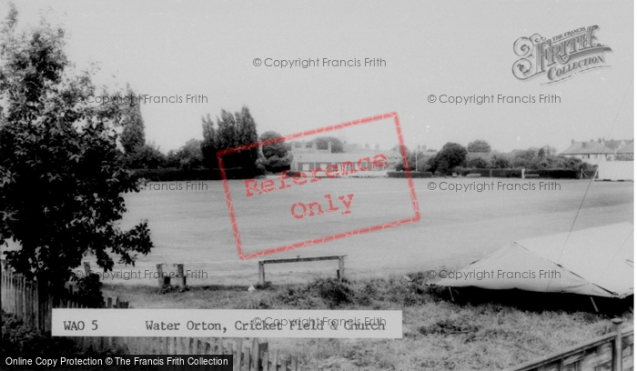Photo of Water Orton, Cricket Field And Church c.1965