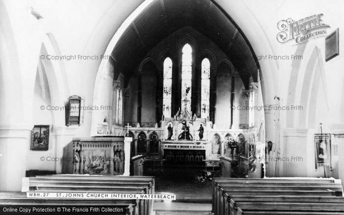 Photo of Waterbeach, St John's Church Interior c.1965