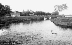 The River Cam From The Weir c.1955, Waterbeach