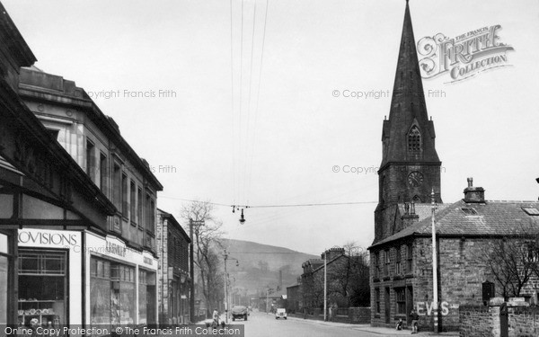 Photo of Waterfoot, St James' Church, Bacup Road c.1955