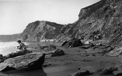 Beach c.1955, Watergate Bay