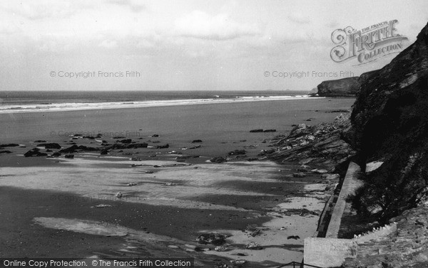 Photo of Watergate Bay, Beach c.1955