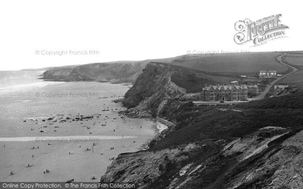 Photo of Watergate Bay, c.1955