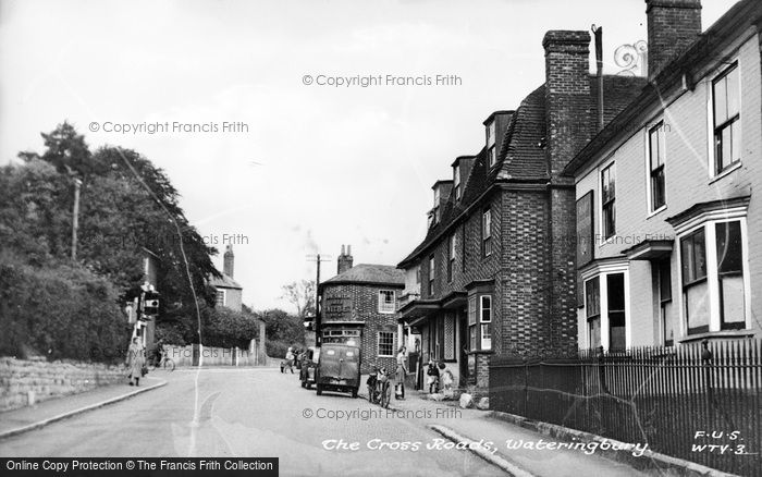 Photo of Wateringbury, The Cross Roads c.1955