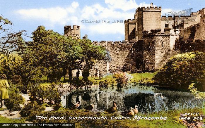 Photo of Watermouth, Castle, The Pond c.1965
