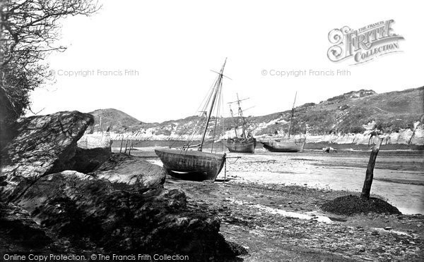 Photo of Watermouth, Harbour With Vessels c.1872