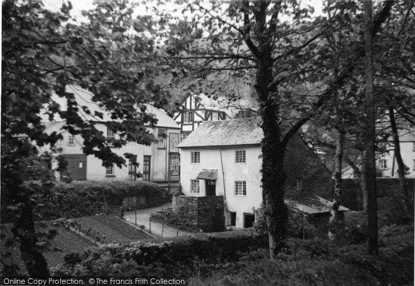 Photo of Waterrow, Pink House And The Post Office c.1950