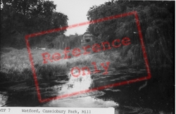 Cassiobury Park, The Mill c.1950, Watford