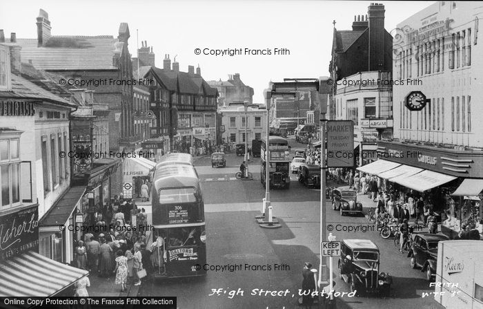 Photo of Watford, High Street c.1947