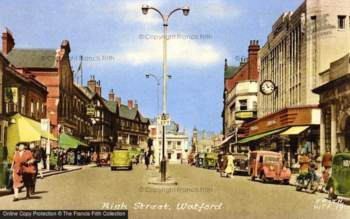 Photo of Watford, High Street c.1950
