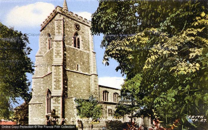 Photo of Watford, St Mary's Parish Church c.1955