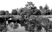 Watford, the Canal, Cassiobury Park c1960