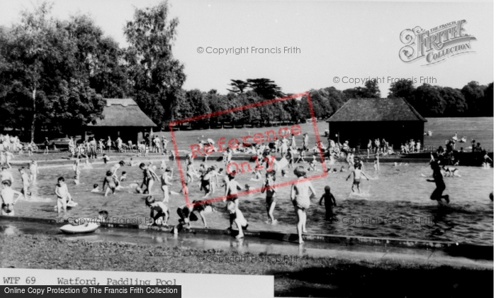 Photo of Watford, The Paddling Pool c.1960