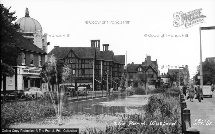 Photo of Watford, The Pond c.1955
