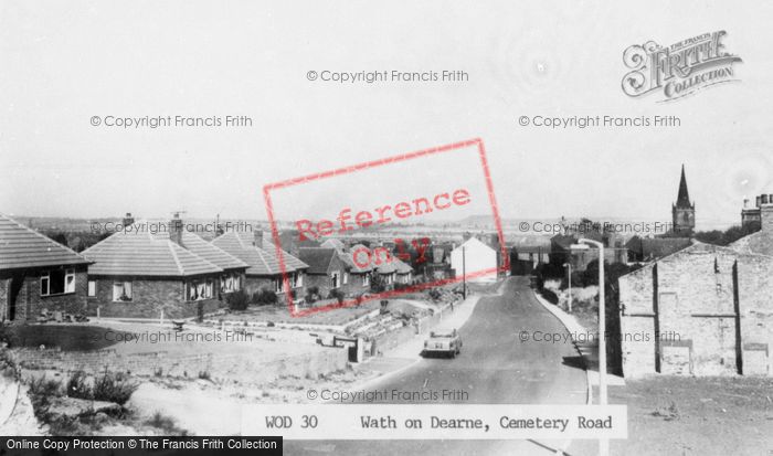 Photo of Wath Upon Dearne, Cemetery Hill c.1965