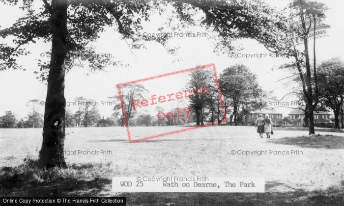 Photo of Wath Upon Dearne, The Park c.1960